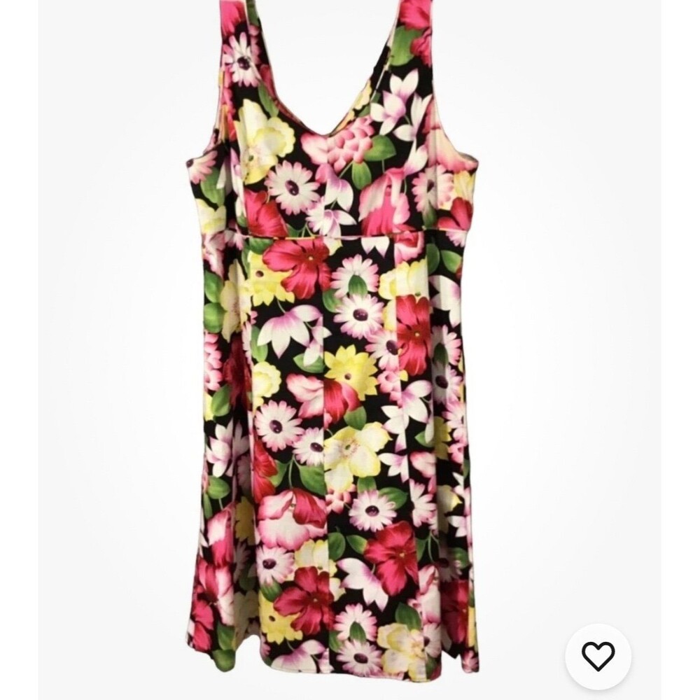 SAG HARBOR Hawaiian Floral Sundress Size 10